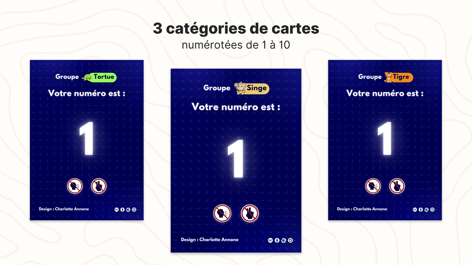 Jeu de cartes "Numéros en silence" - Image 2